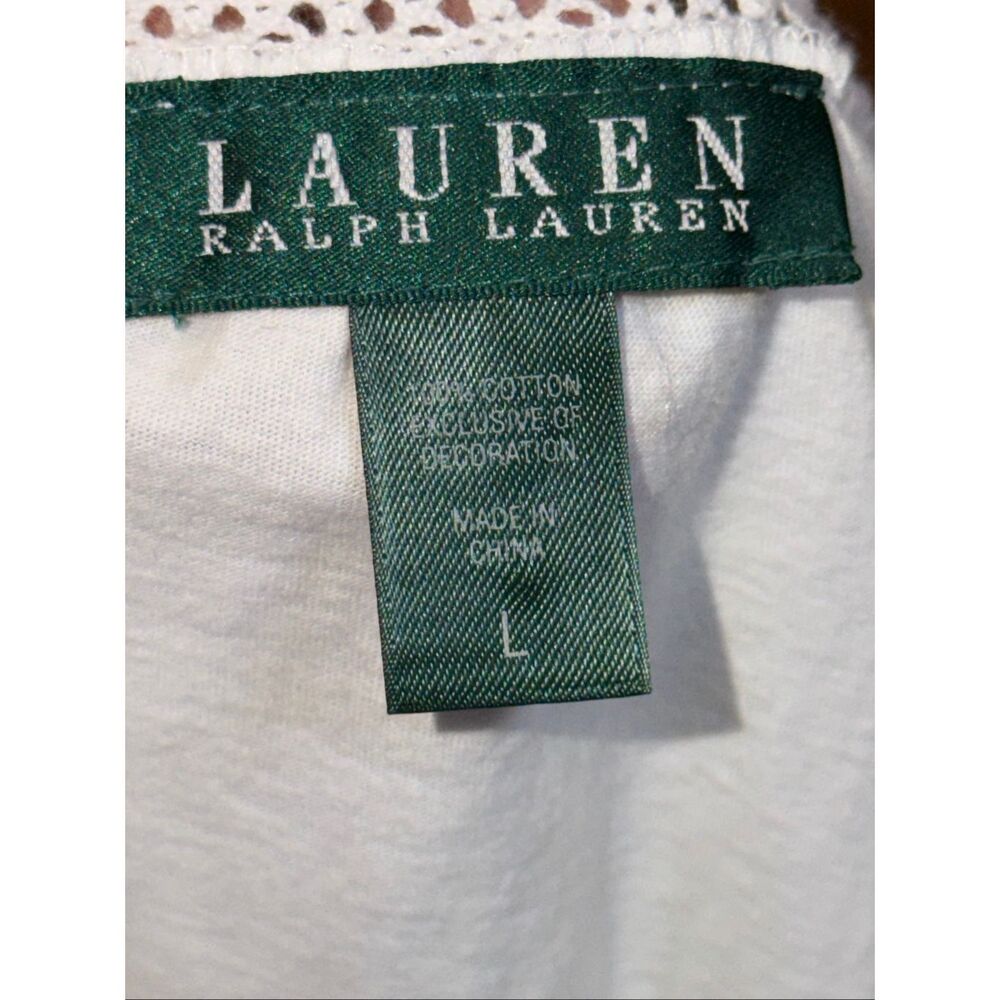 Lauren Ralph Lauren Cotton Crochet Sleepwear - Picture 3 of 6